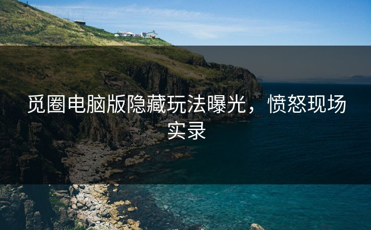 觅圈电脑版隐藏玩法曝光，愤怒现场实录